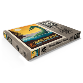 Darstellung des Puzzle Motivs Legends Of The National Parks: Crater Lake's Creature From The Deep, Vintage Poster - Puzzleteile: 200