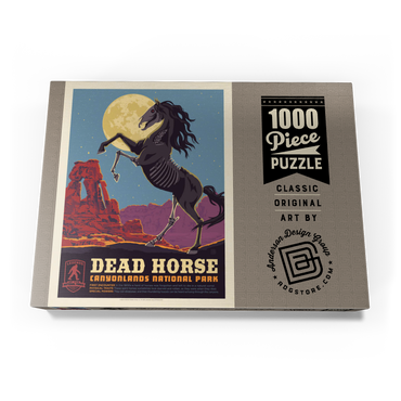 Legends Of The National Parks: Canyonlands' Dead Horse, Vintage Poster 1000 Puzzle Schachtel Ansicht3