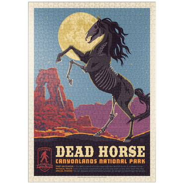 puzzleplate Legends Of The National Parks: Canyonlands' Dead Horse, Vintage Poster 1000 Puzzle