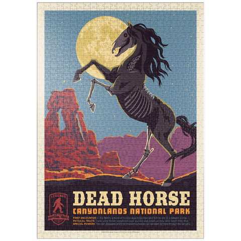 puzzleplate Legends Of The National Parks: Canyonlands' Dead Horse, Vintage Poster 1000 Puzzle