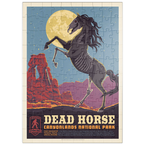 puzzleplate Legends Of The National Parks: Canyonlands' Dead Horse, Vintage Poster 100 Puzzle