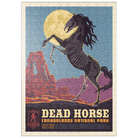 Darstellung des Puzzle Motivs Legends Of The National Parks: Canyonlands' Dead Horse, Vintage Poster - Puzzleteile: 200