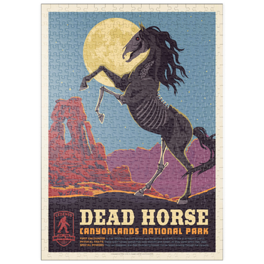 puzzleplate Legends Of The National Parks: Canyonlands' Dead Horse, Vintage Poster 500 Puzzle