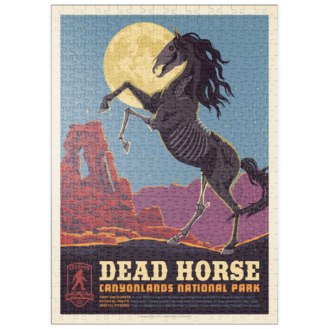 puzzleplate Legends Of The National Parks: Canyonlands' Dead Horse, Vintage Poster 500 Puzzle