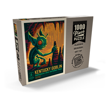 Legends Of The National Parks: Mammoth Cave's Kentucky Goblin, Vintage Poster 1000 Puzzle Schachtel Ansicht2