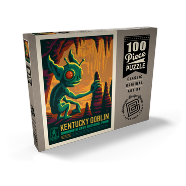 Legends Of The National Parks: Mammoth Cave's Kentucky Goblin, Vintage Poster 100 Puzzle Schachtel Ansicht2