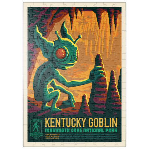 puzzleplate Legends Of The National Parks: Mammoth Cave's Kentucky Goblin, Vintage Poster 200 Puzzle
