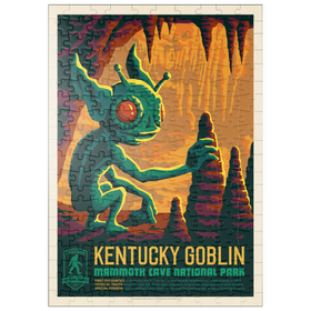 Darstellung des Puzzle Motivs Legends Of The National Parks: Mammoth Cave's Kentucky Goblin, Vintage Poster - Puzzleteile: 200