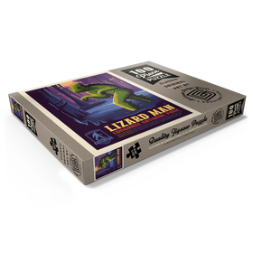 Darstellung des Puzzle Motivs Legends Of The National Parks: Congaree's Lizard Man, Vintage Poster - Puzzleteile: 100