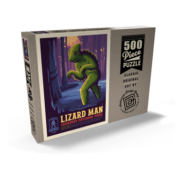 Legends Of The National Parks: Congaree's Lizard Man, Vintage Poster 500 Puzzle Schachtel Ansicht2