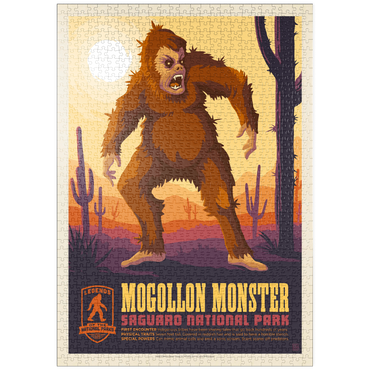 puzzleplate Legends Of The National Parks: Saguaro's Mogollon Monster, Vintage Poster 1000 Puzzle