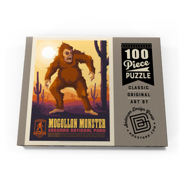 Legends Of The National Parks: Saguaro's Mogollon Monster, Vintage Poster 100 Puzzle Schachtel Ansicht3