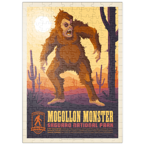 puzzleplate Legends Of The National Parks: Saguaro's Mogollon Monster, Vintage Poster 200 Puzzle