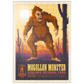 Darstellung des Puzzle Motivs Legends Of The National Parks: Saguaro's Mogollon Monster, Vintage Poster - Puzzleteile: 200
