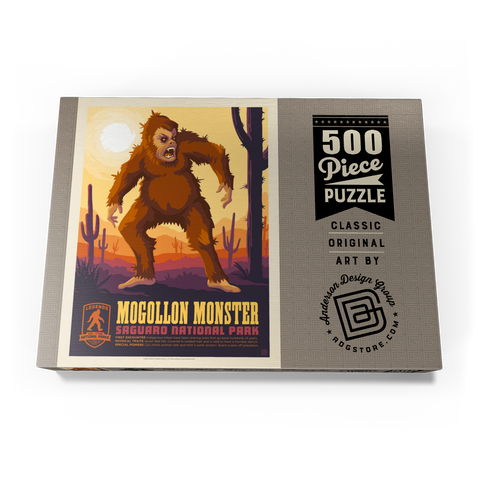 Legends Of The National Parks: Saguaro's Mogollon Monster, Vintage Poster 500 Puzzle Schachtel Ansicht3