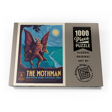 Legends Of The National Parks: New River Gorge's MothMan, Vintage Poster 1000 Puzzle Schachtel Ansicht3
