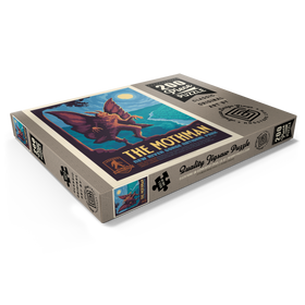 Darstellung des Puzzle Motivs Legends Of The National Parks: New River Gorge's MothMan, Vintage Poster - Puzzleteile: 200