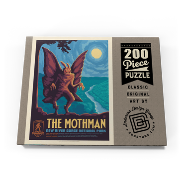 Legends Of The National Parks: New River Gorge's MothMan, Vintage Poster 200 Puzzle Schachtel Ansicht3