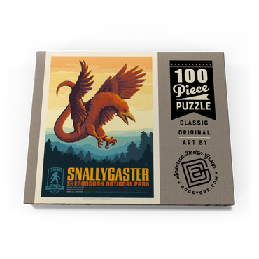 Legends Of The National Parks: Shenandoah's Snallygaster, Vintage Poster 100 Puzzle Schachtel Ansicht3
