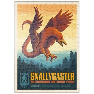 puzzleplate Legends Of The National Parks: Shenandoah's Snallygaster, Vintage Poster 200 Puzzle