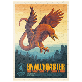 Darstellung des Puzzle Motivs Legends Of The National Parks: Shenandoah's Snallygaster, Vintage Poster - Puzzleteile: 200