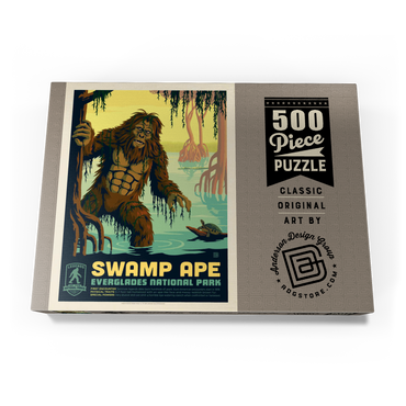 Legends Of The National Parks: Everglade's Swamp Ape, Vintage Poster 500 Puzzle Schachtel Ansicht3