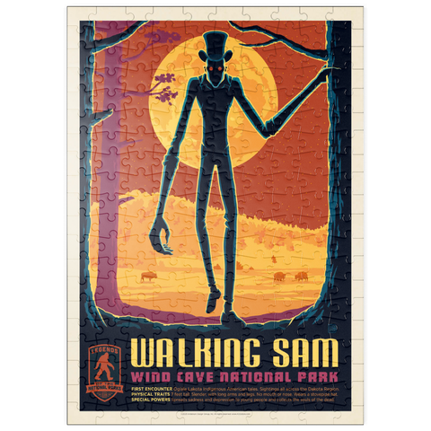 puzzleplate Legends Of The National Parks: Wind Cave's Walking Sam, Vintage Poster 200 Puzzle