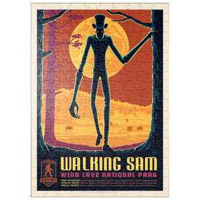 Darstellung des Puzzle Motivs Legends Of The National Parks: Wind Cave's Walking Sam, Vintage Poster - Puzzleteile: 200