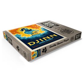 Darstellung des Puzzle Motivs Mythical Creatures: Djinn (Saudi-Arabien), Vintage Poster - Puzzleteile: 100