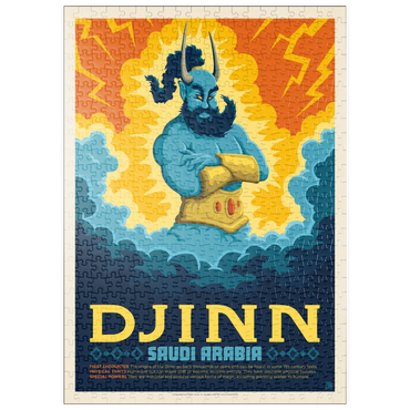 puzzleplate Mythical Creatures: Djinn (Saudi Arabia), Vintage Poster 500 Puzzle