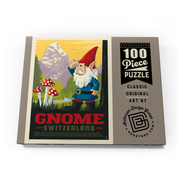 Mythical Creatures: Gnome (Switzerland), Vintage Poster 100 Puzzle Schachtel Ansicht3