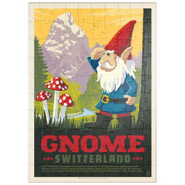 puzzleplate Mythical Creatures: Gnome (Switzerland), Vintage Poster 100 Puzzle
