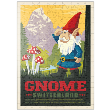 puzzleplate Mythical Creatures: Gnome (Switzerland), Vintage Poster 200 Puzzle
