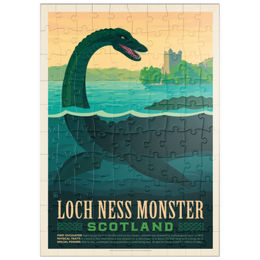 puzzleplate Mythical Creatures: Loch Ness Monster, Vintage Poster 100 Puzzle