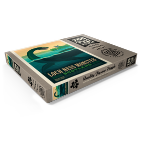 Darstellung des Puzzle Motivs Mythical Creatures: Loch Ness Monster, Vintage Poster - Puzzleteile: 200