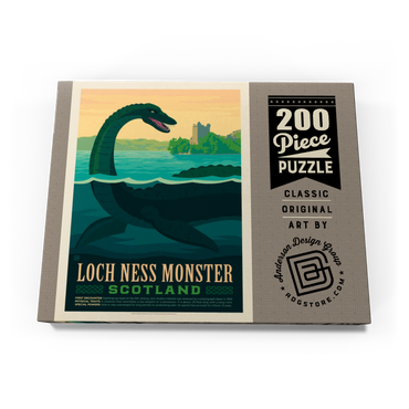 Mythical Creatures: Loch Ness Monster, Vintage Poster 200 Puzzle Schachtel Ansicht3