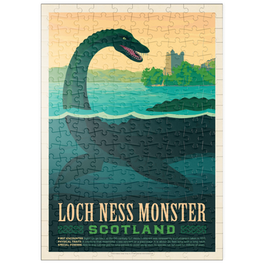 puzzleplate Mythical Creatures: Loch Ness Monster, Vintage Poster 200 Puzzle