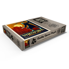 Alternative Darstellung des Puzzle-Motivs Mythical Creatures: Vampire (Rumänien), Vintage Poster – Puzzleteile: 1000