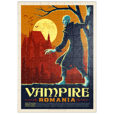 puzzleplate Mythical Creatures: Vampire (Romania), Vintage Poster 100 Puzzle