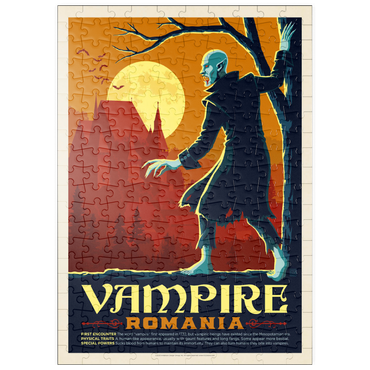puzzleplate Mythical Creatures: Vampire (Romania), Vintage Poster 200 Puzzle