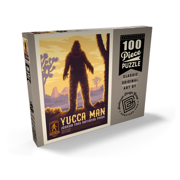Legends Of The National Parks: Joshua Tree's Yucca Man, Vintage Poster 100 Puzzle Schachtel Ansicht2