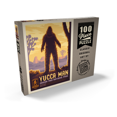 Legends Of The National Parks: Joshua Tree's Yucca Man, Vintage Poster 100 Puzzle Schachtel Ansicht2