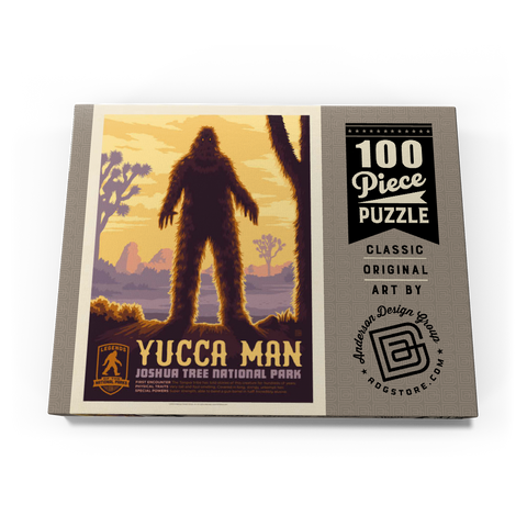 Legends Of The National Parks: Joshua Tree's Yucca Man, Vintage Poster 100 Puzzle Schachtel Ansicht3