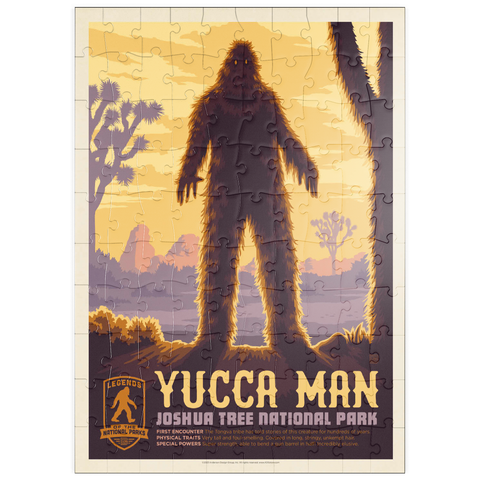 puzzleplate Legends Of The National Parks: Joshua Tree's Yucca Man, Vintage Poster 100 Puzzle