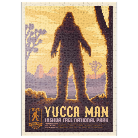 puzzleplate Legends Of The National Parks: Joshua Tree's Yucca Man, Vintage Poster 500 Puzzle