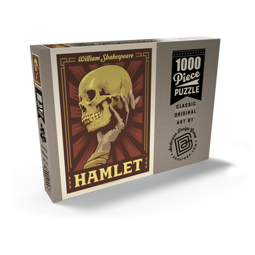 Hamlet: William Shakespeare, Vintage Poster 1000 Puzzle Schachtel Ansicht2