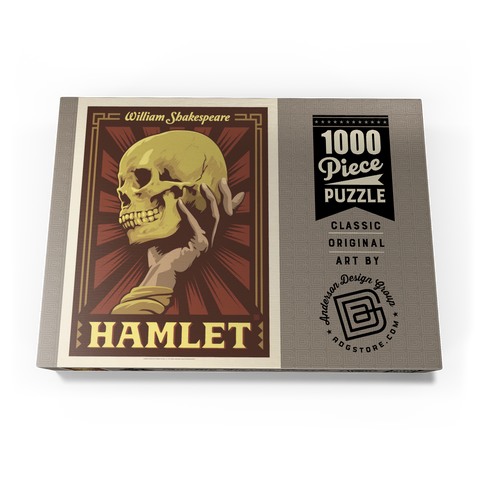 Hamlet: William Shakespeare, Vintage Poster 1000 Puzzle Schachtel Ansicht3
