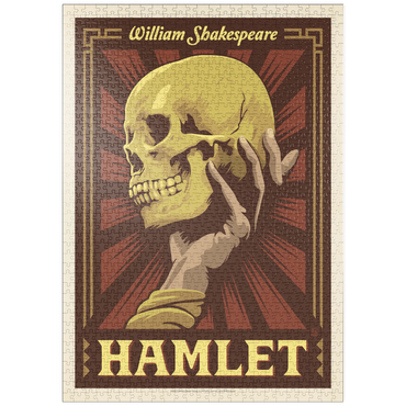 puzzleplate Hamlet: William Shakespeare, Vintage Poster 1000 Puzzle