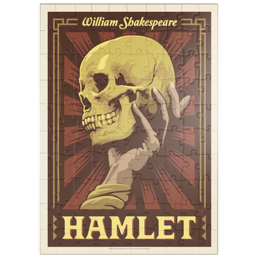 puzzleplate Hamlet: William Shakespeare, Vintage Poster 100 Puzzle