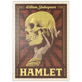 Darstellung des Puzzle Motivs Hamlet: William Shakespeare, Vintage Poster - Puzzleteile: 200
